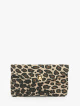 Portemonnee Leopard Leder Milano Beige velvet leopardo VL23113